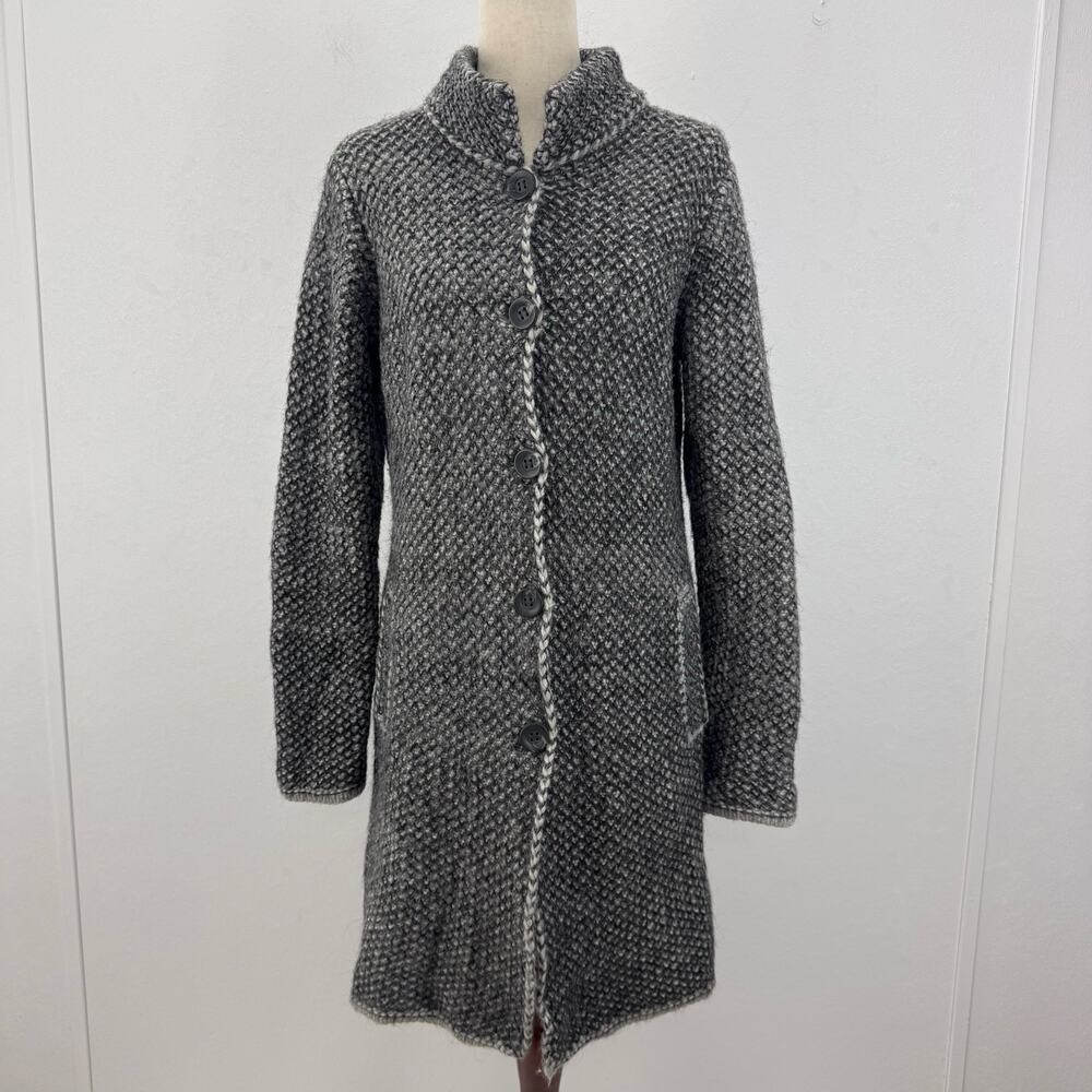 Cocogio Italy Wool Blend Sweater Jacket Women Old Money Resortwear Casual Boho